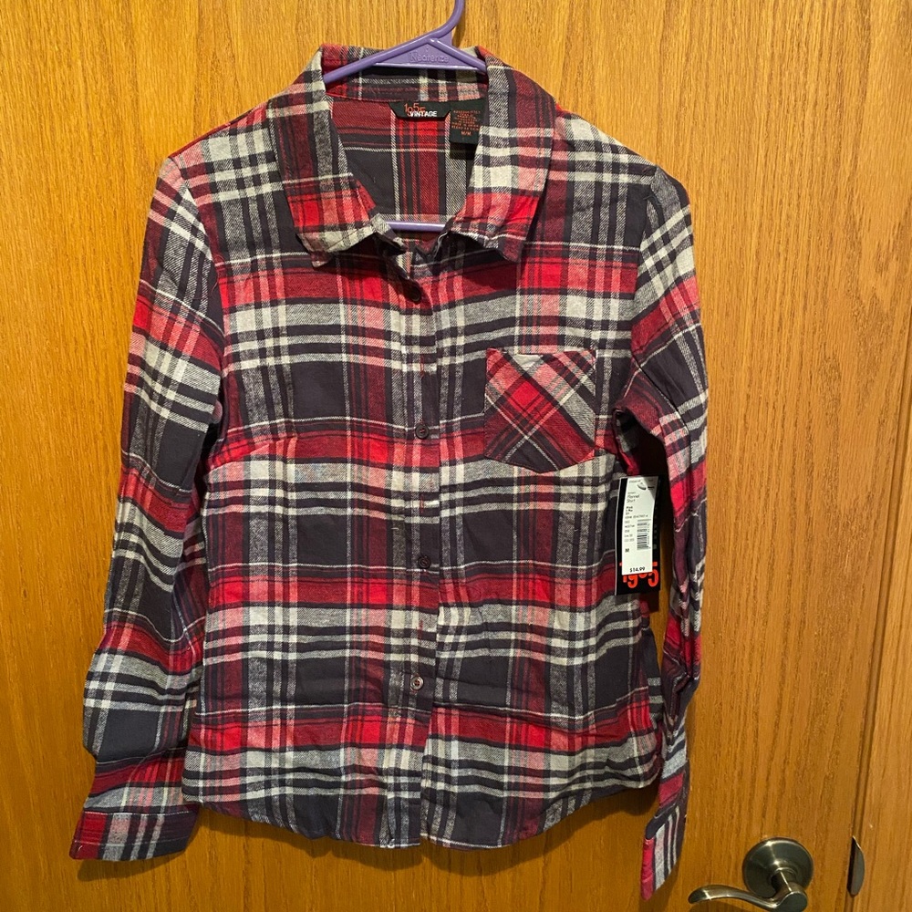 1955 Vintage Women’s Long Sleeve Flannel Shirt